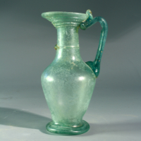 A Roman Glass Juglet with Trailing