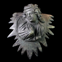  A Bronze Applique with Eros Bust