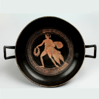 An Etruscan Kylix in Superposed Red