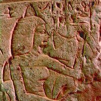 An Egyptian Limestone Relief Fragment