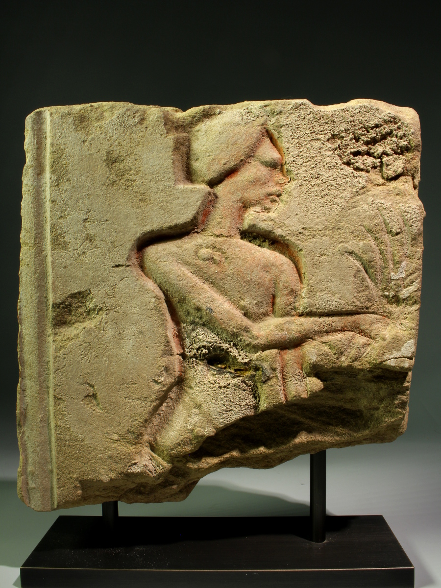 Alexander Ancient Art - An Egyptian Sandstone Relief Fragment, Time of