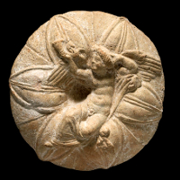 A Hellenistic Terracotta Relief Antefix with Eros