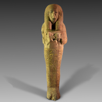 A Large New Kingdom Wood Shabti for Menkheper