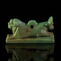 A Rare Egyptian Amulet of Two Conjoined Animals