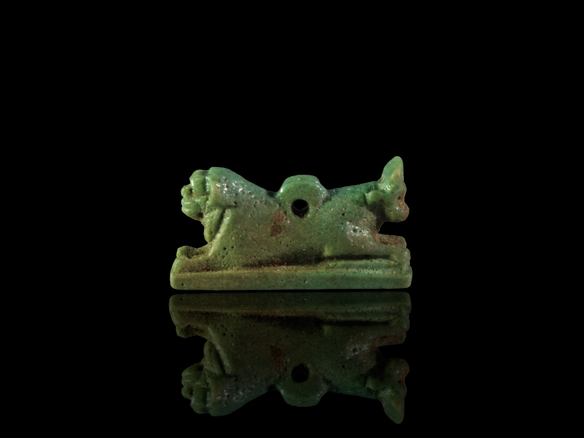 Alexander Ancient Art - A Rare Egyptian Amulet of Two Conjoined Animals