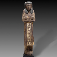 An Egyptian Wood Overseer Shabti