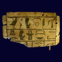 An Egyptian Wood Coffin Fragment
