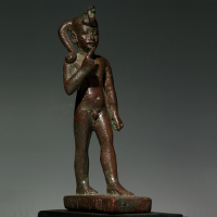 A Bronze Statuette of Harpokrates