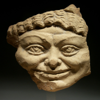 A Roman Terracotta Head of Medusa