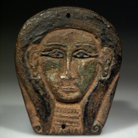 An Egyptian Faience Plaque Showing the Goddess of the Sky
