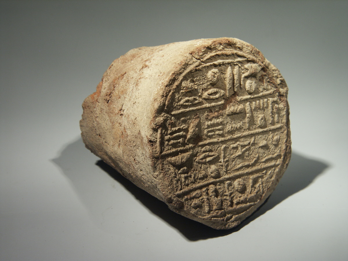 Alexander Ancient Art An Egyptian Terracotta Funerary Cone for Montuemhat